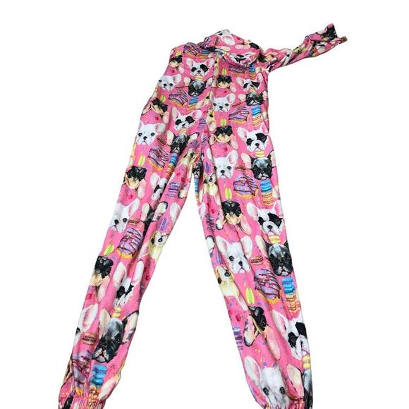 Body Candy Women's Sweet Thing Union Suit Pajama's one piece SZ SM Dog printed - Picture 3 of 9